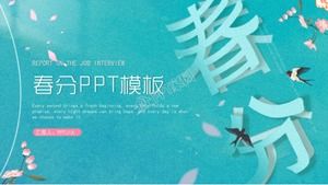 Bahar ekinoksu çalışma raporu ppt şablonu