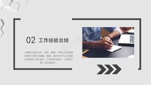 Modèle ppt de résumé de résumé de recherche d'emploi simple