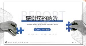 Templat ppt laporan tanya jawab sederhana yang kreatif