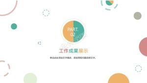 Mode einfache PPT-Vorlage für den Arbeitszusammenfassungsplan zum Jahresende