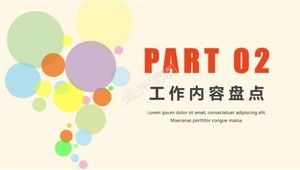 Ganhe em 2022 modelo de ppt universal de resumo de trabalho anual de cores