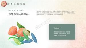 PPT-Vorlage für Vintage-Blumenstrauß-Event-Einladung