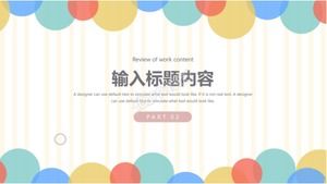 Bunter Ballon Hintergrund Schule erste Lektion ppt-Vorlage