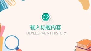 Template ppt umum pameran pekerjaan kampus perusahaan merah muda sederhana