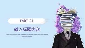 Sezon szkolny kreskówka nauczanie szablonów kursów online ppt