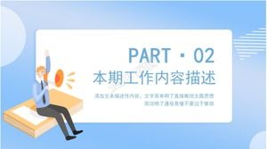 Modèle ppt général de rapport de synthèse de travail de style minimaliste géométrique