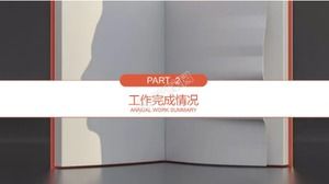 Modèle ppt de rapport de synthèse de travail d'amélioration de proposition de style d'entreprise