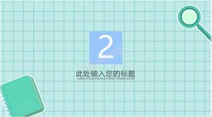 Style simple pour apprendre chaque jour le modèle ppt de thème ascendant