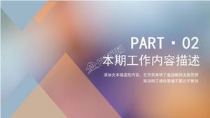 Șablon ppt de raport de rezumat al lucrărilor în stil minimalist geometric