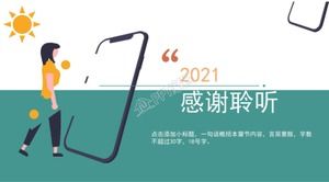 Geometryczny kontrastowy szablon planu pracy wiatrowej ppt w drugiej połowie roku