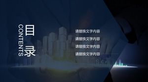 İş tarzı finansal veri analizi raporu ppt şablonu