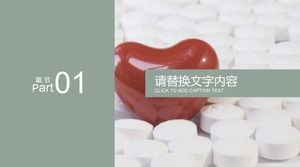 Basit doktor tıbbi ekip çalışması açıklama raporu ppt şablonu