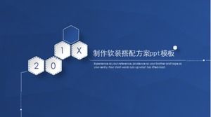 Yumuşak kıyafet eşleştirme planı ppt şablonu yapın