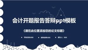 Șablon ppt de apărare raport de deschidere contabilă