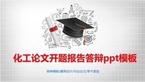 Plantilla ppt de defensa de informe de apertura de tesis de ingeniería química