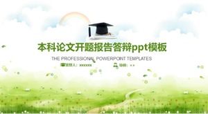 Undergraduate thesis opening report defense ppt template