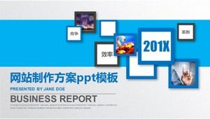 Website production plan ppt template