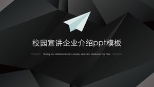 Modelo de ppt de introdução de negócios de propaganda do campus