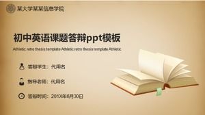 Modello ppt per la difesa della materia inglese della scuola media