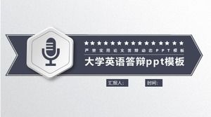 Templat ppt pertahanan bahasa Inggris perguruan tinggi