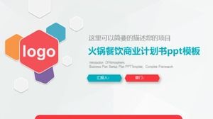 Template ppt rencana bisnis katering hot pot