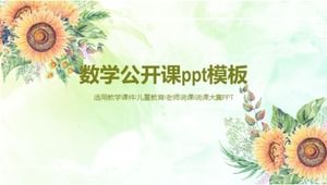 Mathematics open class ppt template