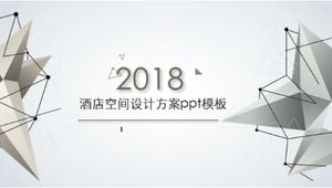 Hotel space design plan ppt template