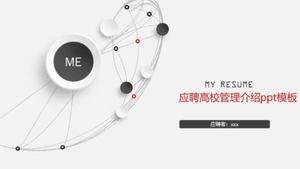 Üniversite yönetimi tanıtım ppt şablonu için başvuru