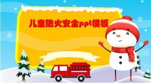 เทมเพลต ppt ความปลอดภัยจากอัคคีภัยสำหรับเด็ก