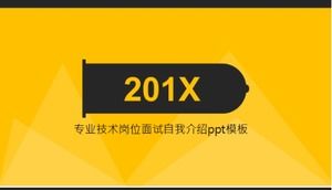 Șablon ppt de autointroducere interviu profesional și tehnic