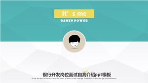 Modèle ppt d'auto-présentation d'entretien d'embauche de développement bancaire