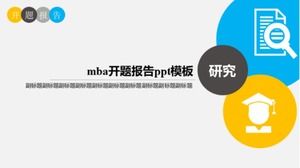 mba opening report ppt template