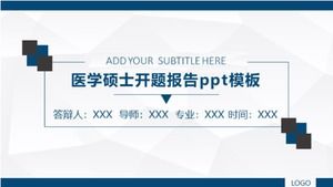 التقرير الافتتاحي للماجستير الطبي قالب ppt