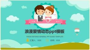 Romantic love dynamic ppt template