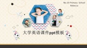 PPT-Vorlage für College-Englisch-Kursunterlagen