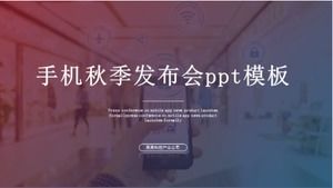 Modelo de ppt de conferência de outono para celular