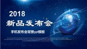 Template ppt latar belakang konferensi ponsel