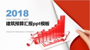 Modèle ppt de rapport de budget de construction