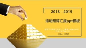 Modèle ppt de rapport de budget glissant