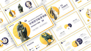 General ppt courseware for Chinese and foreign philosophical original guide reading