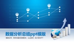 Modèle ppt de résumé d'analyse de données