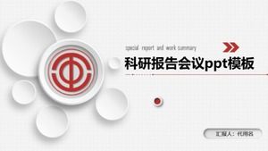 Modelo de ppt de conferência de relatório de pesquisa científica