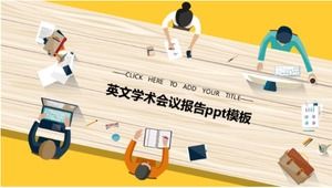 İngilizce akademik konferans raporu ppt şablonu