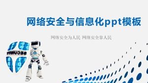 Modèle ppt de sécurité du réseau et d'informations