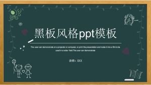 Modèle ppt de style tableau noir