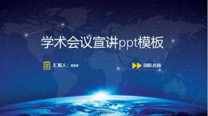 Plantilla ppt de presentación de conferencia académica