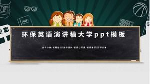 Protecția mediului în limba engleză șablon ppt universitar