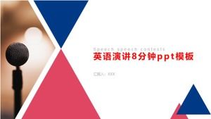 English speech 8 minutes ppt template