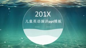 Modèle ppt de discours anglais pour enfants