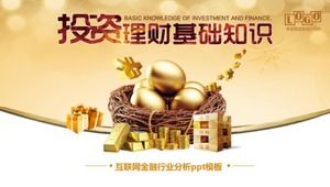 PPT-Vorlage für die Analyse der Internet-Finanzbranche